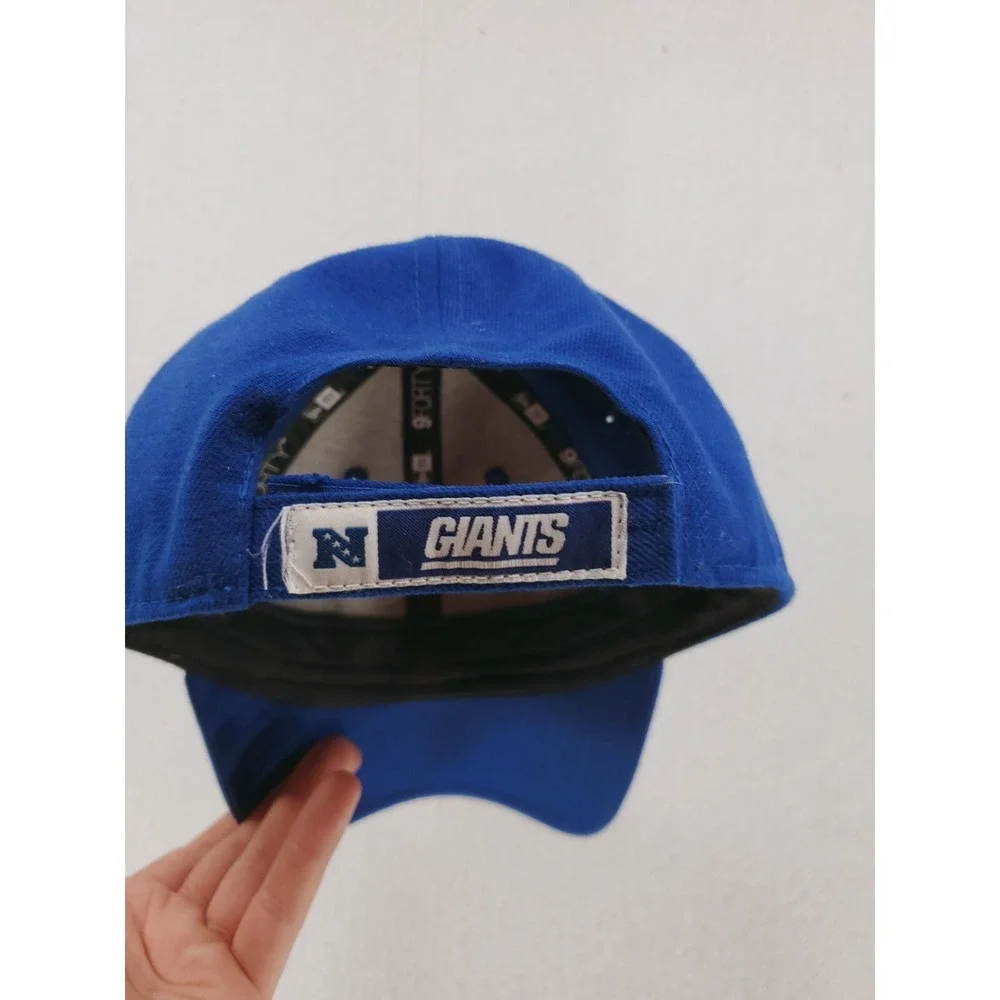 New York Giants Hat Cap Mens Blue New Era 9 Forty Strap Back Adjustable Football